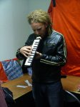 Tim gets aquatinted with the melodica